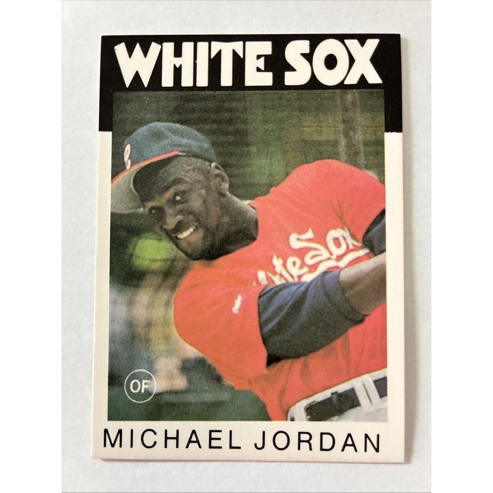 Michael Jordan 1986 Topps Tribute Promo Card, Chicago White Sox